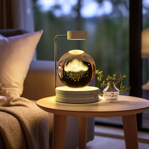 Crystal Ball Cosmic Dinosaur Indoor Night Light USB Power Warm Bedside Light Birthday Gift Night Lamp - Image 7