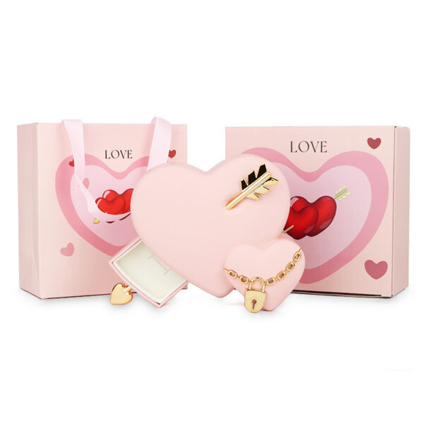 Plastic Double Love Heart-shaped Jewelry Box - Image 10